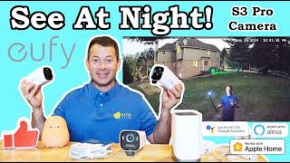 ✅ Color Night Vision Security Camera  Wifi Solar Local Storage  Eufy Cam S3 Pro  Homekit Google [upl. by Suryt]