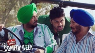 Jeep di breakan fail  Punjabi Comedy Scene  Jatts in Golmaal  Youtube Comedy Week India [upl. by Einnos]