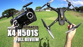 HUBSAN X4 H501S ADVANCED  Full Review  Unbox Inspection Setup Flight Test Pros amp Cons [upl. by Akinom]