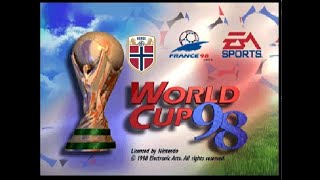 Inglaterra vs Noruega Mundial  World Cup 98 N64 [upl. by Gnilyam]