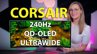 Corsairs 34quot QDOLED Ultrawide Gaming Monitor  XENEON 34WQHD240C Review [upl. by Huppert]