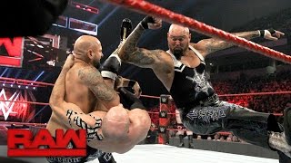 Cesaro amp Sheamus vs Gallows amp Anderson  Raw Tag Team Championship Match Raw Jan 16 2017 [upl. by Venator]