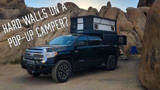 Game Changing PopUp Truck Top Camper With Folding Hard Walls — Oru Designs USA Camper WalkAround [upl. by Adal677]