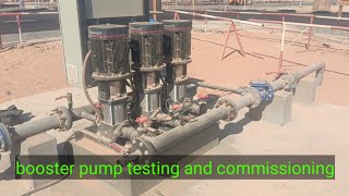 Grand Force booster pump testing and commissioning [upl. by Coney]