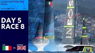 Louis Vuitton Cup Final Race 8  Luna Rossa Prada Pirelli vs INEOS Britannia  Full Replay [upl. by Ushijima]