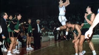 Final Euroliga 1992 PartizánJoventut El triple de Djordjevic Audio MontesGarcíaSiro [upl. by Attelrac]