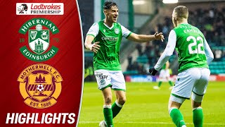 Hibernian 31 Motherwell  Hibs Fight Back to Give Jack Ross First Win  Ladbrokes Premiership [upl. by Thelma]