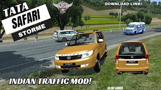 TATA SAFARI STORME 🔥 INDIAN TRAFFIC MOD APK 🇮🇳  BUSSID  DOWNLOAD LINK ✅ [upl. by Gass]