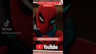 Spiderman e Deadpool vs Venom…spiderman fun marvel venom deadpool funny funnyshorts foryou [upl. by Anyad914]