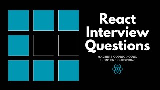 React Interview Questions  Machine Coding Round [upl. by Curhan]