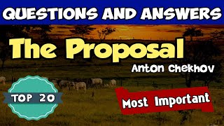 The Proposal Class12 Questions and AnswersEnglishPlayAnton ChekhovmcqWBCHSE [upl. by Levram848]