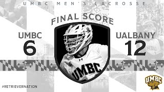 UMBC Mens Lacrosse vs UAlbany  4123 [upl. by Blackmore451]