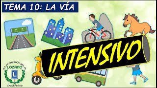 INTENSIVO PERMISO B  TEMA 10 LA VÍA [upl. by Nycila]