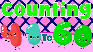 Counting Numbers 41 To 60  Numbers For Kids  Count Numbers  Educational Video For Kids [upl. by Quenna19]