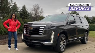 2021 Cadillac Escalade Luxury SUV Review  Better than the Navigator [upl. by Grannie]