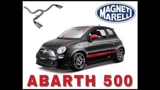 Abarth 500 magneti marelli bombardone 20 exhaust sound [upl. by Eetnwahs]