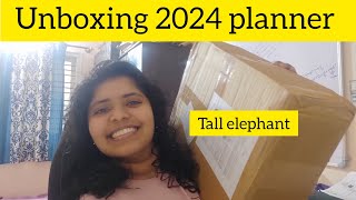 The Tall Elephant 2024 planner Unboxing and review planner 2024Tamil little black boxKeep going [upl. by Gualterio]