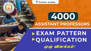 4000 Assistant Professors Exam Pattern amp Qualification [upl. by Ahcila]