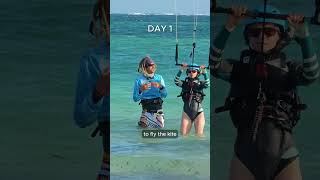 Beginner Kitesurfing Course in Watamu Kenya kitesurfinglessons kitesurfing [upl. by Enihpesoj]