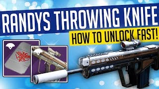 Destiny 2  RANDYS THROWING KNIFE Fastest Way To Get Crucible Ritual Weapon [upl. by Enyleve]