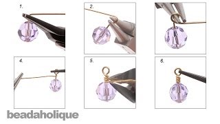 How to Make a Wrapped Wire Loop for Jewelry Making [upl. by Tnias384]