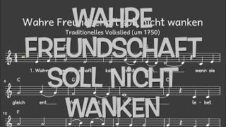 Volkslied Nr33 Wahre Freundschaft soll nicht wanken [upl. by Allenrac]