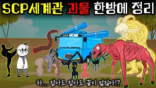 착한 괴물부터 우주급 괴물까지 괴물형 SCP 몰아보기 [upl. by Kinghorn109]