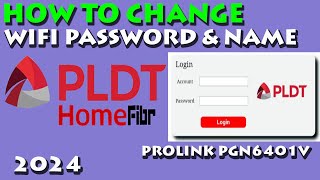 HOW TO CHANGE WiFi PASSWORD AND NAME OF PLDT HOME FIBR 2024 [upl. by Owena]