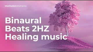 Binaural Beats 2HZ  Healing music  Meditation Moments [upl. by Xavier668]