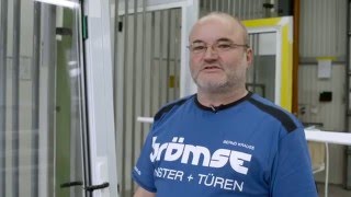 Brömse  AluminiumHaustür  Glasleisten einsetzen [upl. by Ahtebat]