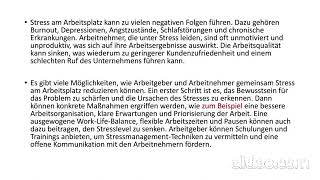 Goethe B2 Schreiben Teil 1 quotStress am Arbeitsplatzquot [upl. by Garratt]