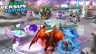 TEAM 10 ARENA INTERSERVER BATTLE vs JAPAN  Summoners War [upl. by Dunkin]