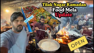 Tilak Nagar Ramadan mela Update  Bangalore Street food  Finally open  Crazy energy  Muslim food [upl. by Atinrehs685]