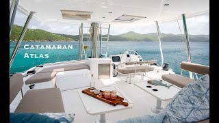 Catamaran Atlas Yacht Charter Vacation in the Virgin Islands [upl. by Sukhum]