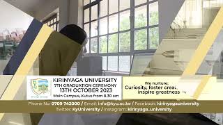 7th Graduation Ceremony of Kirinyaga University on Friday 13th October 2023 [upl. by Aziza471]