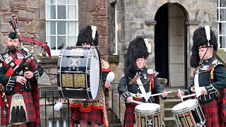 Blue Bonnets over the Border amp Atholl Highlanders  2 SCOTS  Pipes Drums amp Bugles [upl. by Tatia]