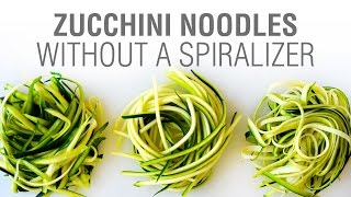 How to Make Zucchini Noodles Without a Spiralizer [upl. by Mcmurry262]