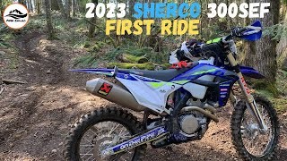 2023 Sherco 300SEF First Ride [upl. by Nalyorf362]