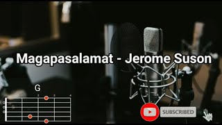 Magapasalamat  Jerome Suson  Lyrics and Chords [upl. by Ecyal]