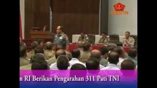 Menhan RI Berikan Pengarahan 311 Pati TNI [upl. by Loree]