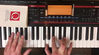 Give it up  KC amp The Sunshine Band Keyboard intro tutorial [upl. by Karlotta301]