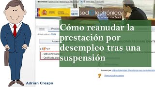 Cómo reanudar la prestación por desempleo [upl. by Ayel]