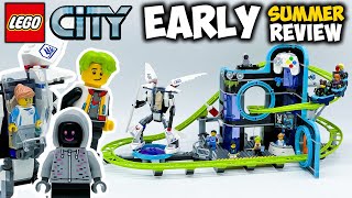 Robot World RollerCoaster Park with ExoForce Mech EARLY Review LEGO City Set 60421 [upl. by Eelinnej]