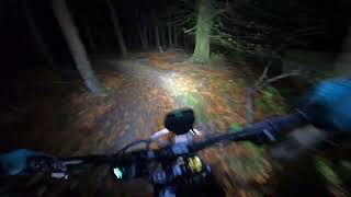 Night riding Stainburn forest mtb trails ebike [upl. by Furiya]