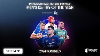 International Rugby Players Mens 15s Try of the Year Nominees [upl. by Ruddy200]