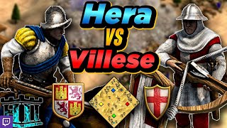 Spanish vs Italians  1v1 Arabia  vs Villese  AoE2 [upl. by Marcile]