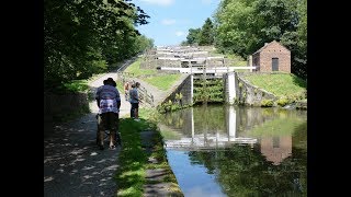 West Yorkshire Country Walk Five Rise Locks Leeds Liverpool Canal round [upl. by Olivia]