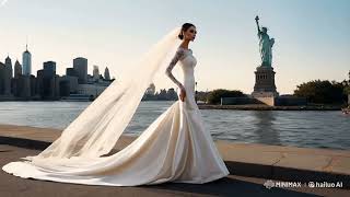 WEDDING DRESS GOALS with AI Video Magic weddingdress fashion video [upl. by Fredia]