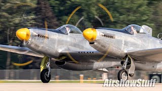 XP82 Twin Mustang Flybys  EAA AirVenture Oshkosh 2019 [upl. by Fadiman222]