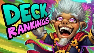 WHIZBANG DECK RECIPE RANKINGS  The Boomsday Project  Hearthstone [upl. by Kieffer]